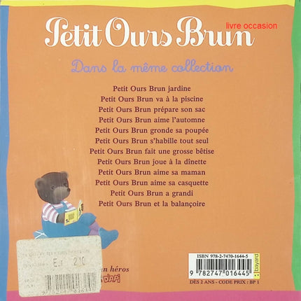 Petit Ours Brun gronde sa poupée - Marie Aubinais - livre