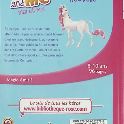 Mia et moi tome 5 Une grande nouvelle livre enfant Rainbow Bibliothèque Rose roman jeunesse licornes aventure magique - Livre