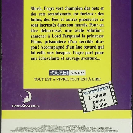 Shrek livre enfant Ellen Weiss Ted Elliot roman jeunesse aventure humour conte fantastique - Livre
