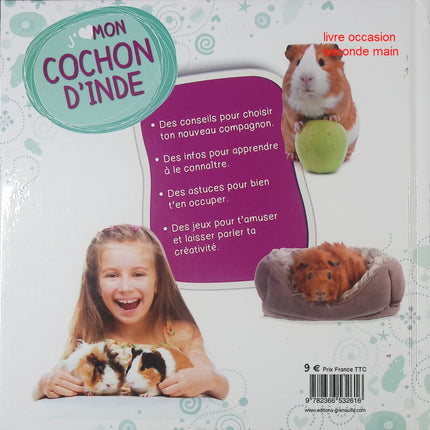 Livre jeunesse animaux – J’aime mon cochon d’Inde – Irena Aubert – guide illustré dès 6 ans - livre