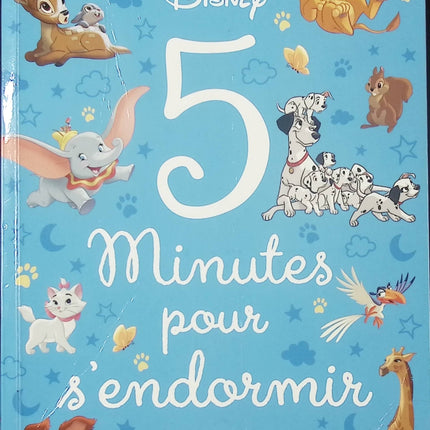 Livre enfant Disney – 5 Minutes pour s’endormir – Histoires d’animaux – récit illustré dès 3 ans - livre