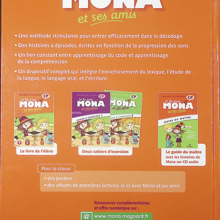 Méthode de lecture CP – Je Lis Avec Mona et Ses Amis – Programme 2008 – manuel illustré dès 6 ans - livre