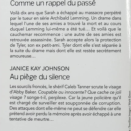 Comme un rappel du passé - Au piège du silence - Heather Graham, Janice Kay Johnson - Harlequin Black Rose - Romance suspense - Livre