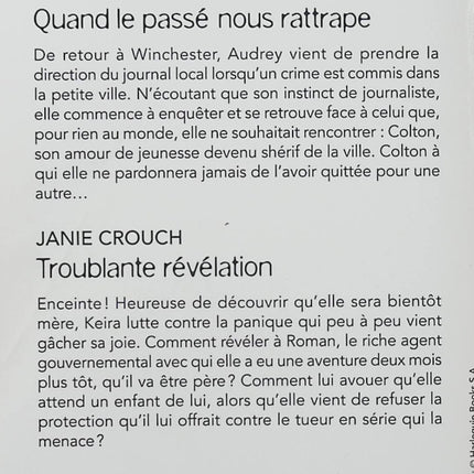Quand le passé nous rattrape - Troublante révélation - Debra Webb, Janie Crouch - Harlequin Black Rose - Romance suspense - Livre