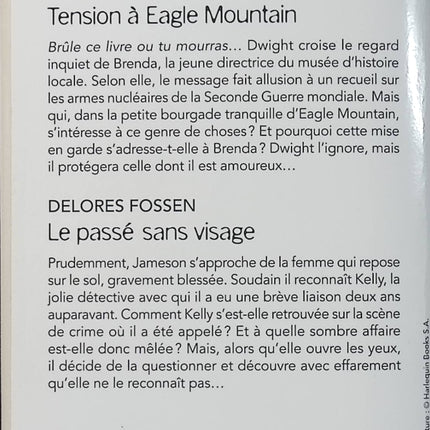 Tension à Eagle Mountain - Le passé sans visage - Cindi Myers - Delores Fossen - Black Rose - Romance suspense - Enquête - Livre