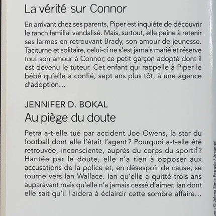 La vérité sur Connor - Au piège du doute - Beth Cornelison - Jennifer D. Bokal - Black Rose - Romance suspense - Enquête - Danger - Livre