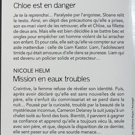 Chloé est en danger - Mission en eaux troubles - Cindy Dees - Nicole Helm - Roman suspense - Enquête - Danger - black Rose - Livre