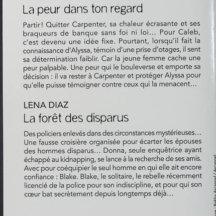 La peur dans ton regard - La forêt des disparus - Tyler Anne Snell - Lena Diaz - Black Rose - Romance suspense - Enquête - Livre