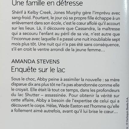 Une famille en détresse - Enquête sur le lac - Tyler Anne Snell - Amanda Stevens - Black Rose - Romance suspense - Enquête - Danger - Livre