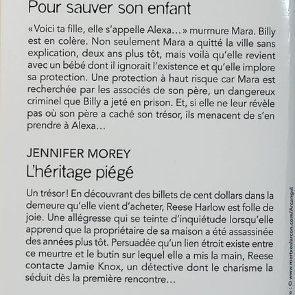 Pour sauver son enfant - L'héritage piégé - Tyler Anne Snell - Jennifer Morey - Black Rose - Romance suspense - Danger - Héritage - Livre