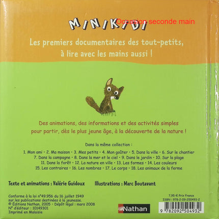 Dans la forêt Tome 11 – Valérie Guidoux et Marc Boutavant – Livre d’éveil nature et animaux - Livre