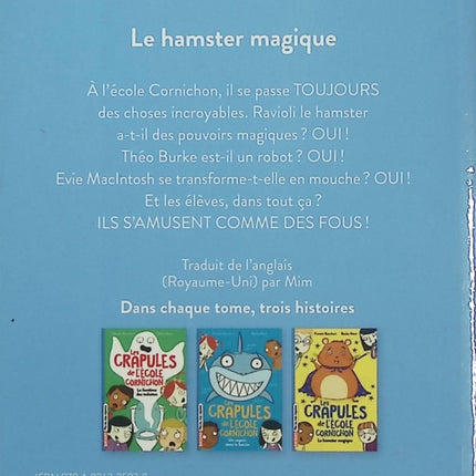 Les Crapules de l'école Cornichon Tome 3 – Le hamster magique – Pamela Butchart - Livre