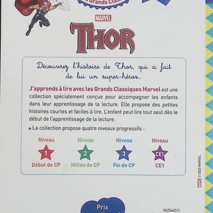 Marvel – Thor – CP Niveau 3 – J'apprends à lire avec les grands classiques – Livre première lecture d'occasion - Livre