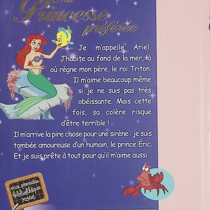 La Petite Sirène – Ma princesse préférée – Walt Disney – Bibliothèque Rose – Roman jeunesse d'occasion - Livre