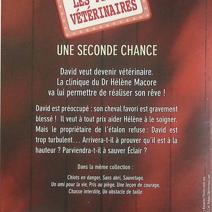 Les Petits Vétérinaires – Tome 3 : Une seconde chance – Laurie Halse Anderson – roman jeunesse animaux et émotion - Livre