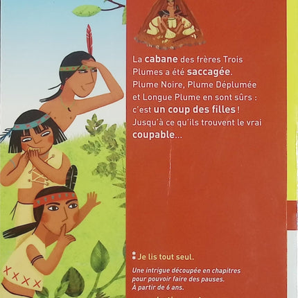Les Trois Plumes - Petits Cheyennes Premières Lectures - Michel Piquemal & Peggy Nille - Livre jeunesse d'occasion - Livre