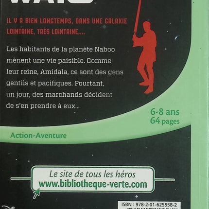 Star Wars Épisode I - La Menace Fantôme - Bibliothèque Verte - Roman jeunesse 6-8 ans d'occasion - Livre