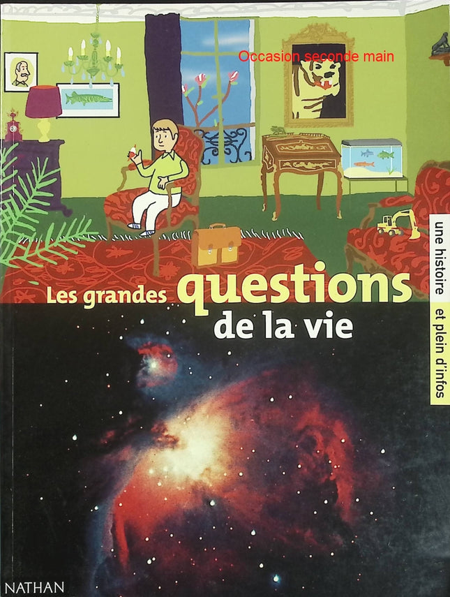 Les Grandes Questions De La Vie – Sylvain Bourrières – Livre documentaire jeunesse d'occasion dès 8 ans - Livre