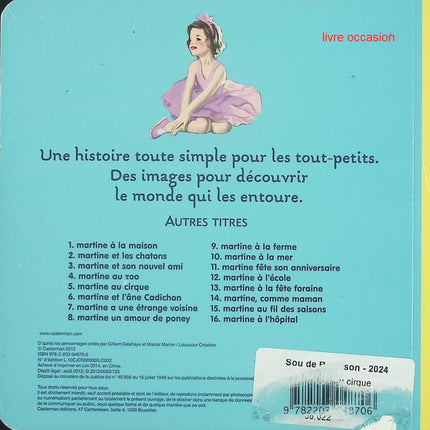 Martine au cirque - Gilbert Delahaye, Marcel Marlier - livre