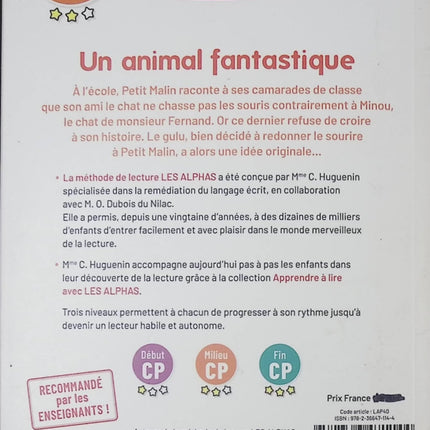 Apprendre à lire avec Les Alphas – Milieu CP : Un animal fantastique – Livre jeunesse premières lectures pour enfants – Claude Huguenin & Thomas Tessier - livre