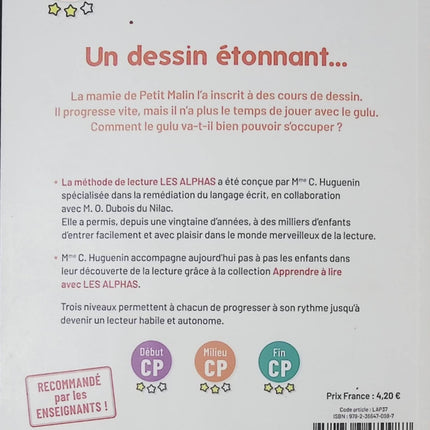 Apprendre à lire avec Les Alphas – Milieu CP : Un dessin étonnant… – Livre jeunesse premières lectures pour enfants – Claude Huguenin & Thomas Tessier - livre