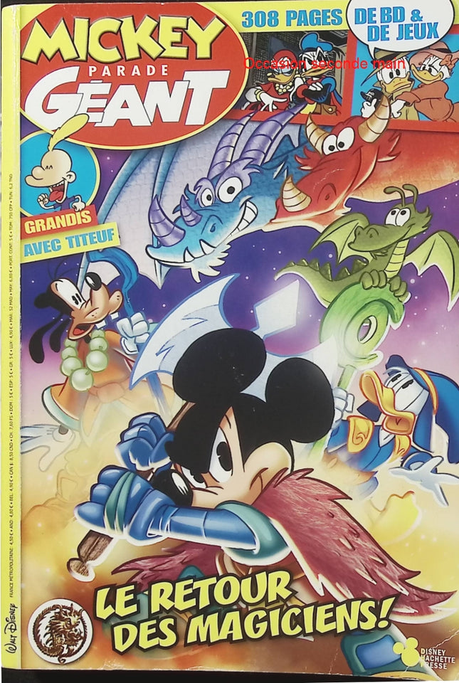 Mickey Parade Géant N°348 – Le Retour des Magiciens – BD Disney – Mickey, Donald et aventures - Livre BD