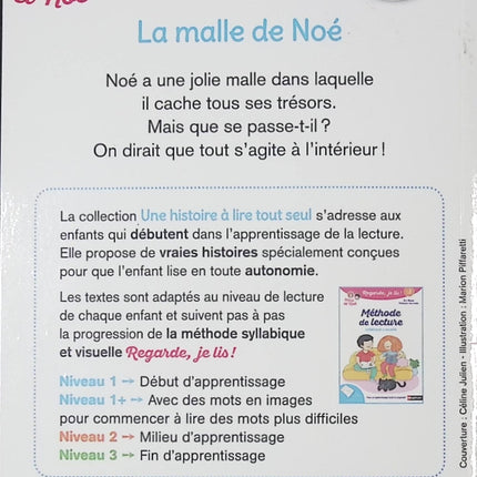 Regarde, je lis avec Noé et Mila - Lecture CP Niveau 1 - La malle de Noé - Livre d’apprentissage de la lecture pour enfants - livre
