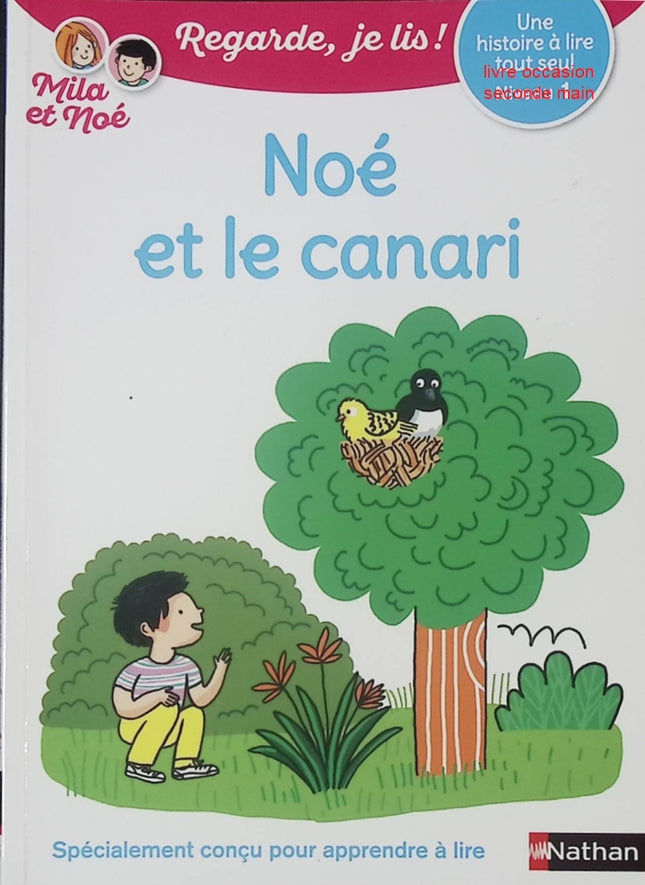 Noé et le canari - Regarde, je lis ! Niveau 1 - Une histoire à lire tout seul - Livre d’apprentissage de la lecture pour enfants - livre