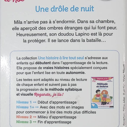 Regarde, je lis avec Noé et Mila - Lecture CP Niveau 1 - Une drôle de nuit - Livre d’apprentissage de la lecture pour enfants - livre