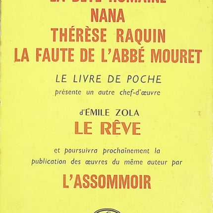 Le Rêve – Roman poétique d’Émile Zola – Livre d’occasion - livre