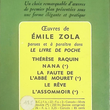 La Bête Humaine – Roman noir d’Émile Zola – Livre d’occasion - livre