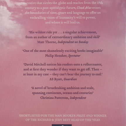 Cloud Atlas – David Mitchell – Roman anglais ambitieux mêlant plusieurs histoires, époques, destins et univers - Livre en Anglais