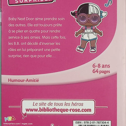 L.O.L. Surprise ! – Tome 4 : La fête surprise – Bibliothèque Rose – poupées surprises aventure amitié fête enfants - Livre