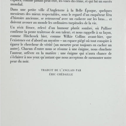 Les Morts reviennent toujours – Charles Palliser – Roman policier victorien sur meurtre, mystère et humour noir - Livre
