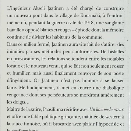 Un homme heureux - Arto Paasilinna - Roman finlandais humoristique d'occasion - Livre