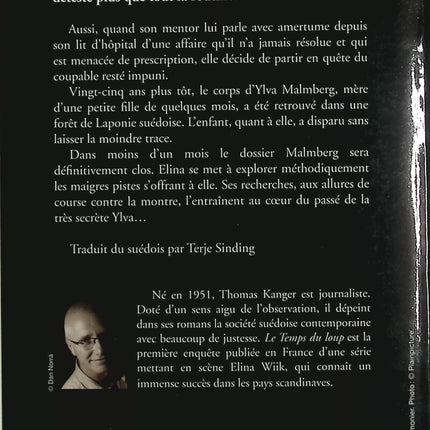 Le temps du loup – Thomas Kanger – Roman policier suédois sur enquête froide, disparition d’enfant et justice tardive - Livre