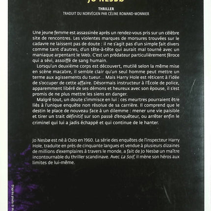 La Soif – Une enquête de l’inspecteur Harry Hole – Jo Nesbø – roman policier occasion thriller nordique tueur en série Oslo - Livre