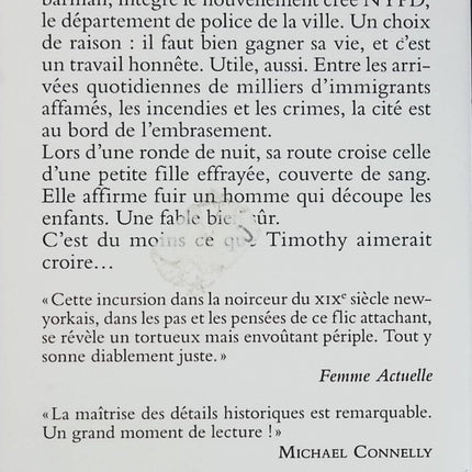 Le Dieu de New York Tome 1 - Lyndsay Faye - Roman policier historique d'occasion - Livre