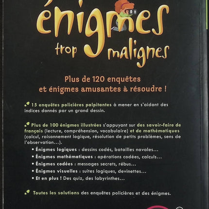Petites énigmes trop malignes 5e à 4e – Cahier de vacances 12-13 ans – Maths, français et logique - Livre