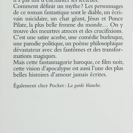 Le Maître et Marguerite – Mikhaïl Boulgakov – roman fantastique et satirique russe culte – livre d’occasion - Livre