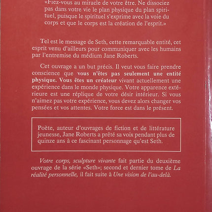 Seth La Réalité personnelle Tome 2 – Jane Roberts, spiritualité, conscience et relation entre le corps et l’esprit - Livre