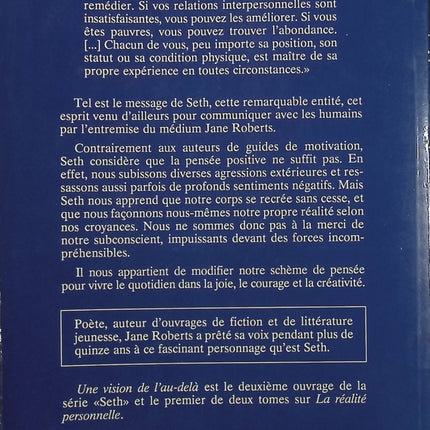 Seth La Réalité personnelle Tome 1 – Jane Roberts, spiritualité, conscience et vision de l’au-delà - Livre