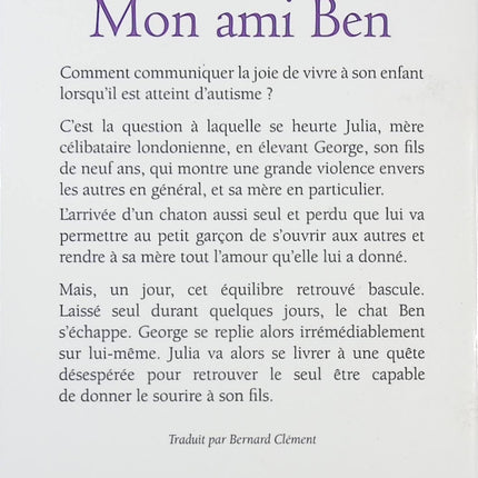 Mon ami Ben - Un chat sauve un enfant de l'autisme - Julia Romp - livre