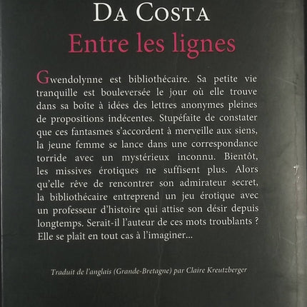 Entre les lignes - Portia Da Costa - livre