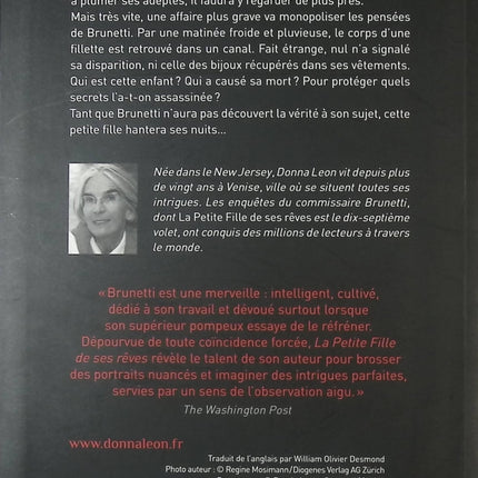 Une enquête du commissaire Brunetti - La Petite fille de ses rêves - Donna Leon - livre