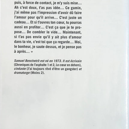 Chroniques de l’asphalte Tome 3/5 – Samuel Benchetrit – roman banlieue jeunesse amour – livre occasion - Livre