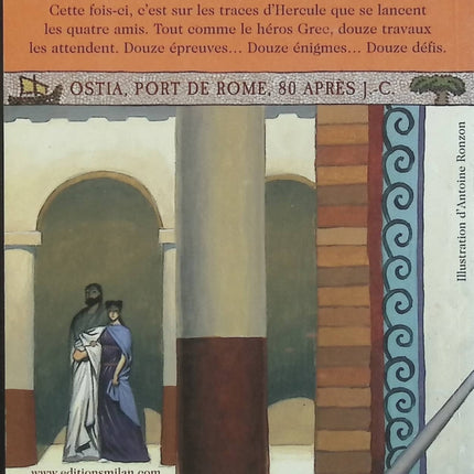 Les 12 travaux de Flavia - Caroline Lawrence - Les Mystères romains Tome 6 - Roman jeunesse historique - Livre d'occasion - Livre