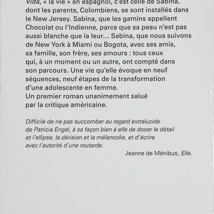 Vida – Patricia Engel – Roman contemporain sur l’identité, l’exil et les liens familiaux - Livre