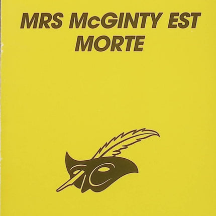 Mrs McGinty est morte – Agatha Christie – Roman policier enquête Hercule Poirot mystère crime classique - Livre