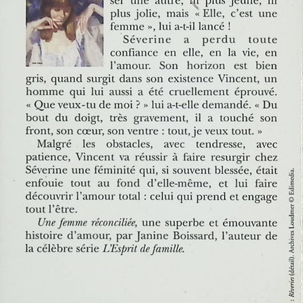 Une femme réconciliée – Janine Boissard – Roman féminin sur la reconstruction personnelle et le bonheur retrouvé - Livre